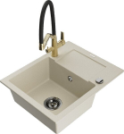 Graniidist k&ouml;&ouml;givalamu Mexen Enzo koos segisti ja sifooniga, Beež+Must/Kuld