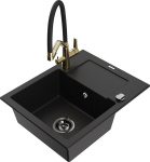 Graniidist k&ouml;&ouml;givalamu Mexen Enzo koos segisti ja sifooniga, Black+Black/Gold