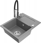 Graniidist k&ouml;&ouml;givalamu Mexen Enzo koos segisti ja sifooniga, Grey+Black/Chrome