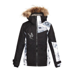 Huppa T&uuml;drukute talvejope CELIA, White Pattern/ Black