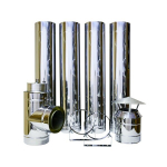 Korstnasusteem 4 meetrit D80/180mm.