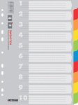 A4-lehtede eraldajad, v&auml;rviline papp, 1-10