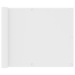 vidaXL r&otilde;dusirm, valge, 75 x 300 cm, oxford-kangas, Balta