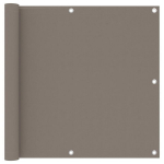 vidaXL r&otilde;dusirm, pruunikashall, 90 x 500 cm, oxford-kangas, Rusva