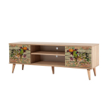 TV-laud Kalune Design 863(I), oranž/tamme v&auml;rv