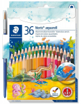 V&auml;rvilised pliiatsid STAEDTLER Noris Club, akvarell, 36 v&auml;rvi