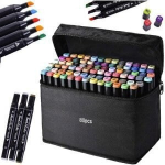 Kahepoolsed markerid kotis (80 tk)