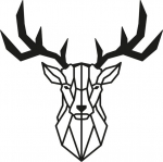 Metallist seinadekoratsioon Deer
