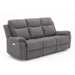 Diivan MILO 3-kohaline 209x96xH103cm, elektriline recliner, hall