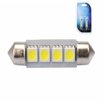 Puhastusdiood LED C5W 4xSMD5050 41mm CANBUS Valge 12V 2tk