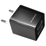 Seinale laadija - Tacens - AUSB1 - 2 USB porti - Must - &Uuml;lekuumenemine ja &Uuml;lekoormus