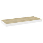 vidaXL seinariiulid, 2 tk, tamm ja valge, 60 x 23,5 x 3,8 cm MDF