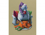 Ristpistes tikkimiskomplekt "Kes on majas peremees?", 14.5 x 20.5, RTO