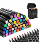 Kahepoolsed markerid viltpliiatsid 48 tk.