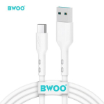 BWOO 3A kaabel BO-X172C USB-A USB-C 1m valge