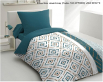 Home Linge Passion Ethnic Voodipesukomplekt 140 x 200 cm Duck Blue
