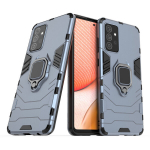 Ring Armor Case Kickstand Tough Rugged Cover for Samsung Galaxy A72 4G blue (Light blue || Niebieski)