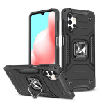 Wozinsky Ring Armor Case Kickstand Tough Rugged Cover for Samsung Galaxy A32 5G black (Black)