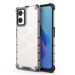 Telefoni&uuml;mbris Honeycomb case armored cover with gel frame Oppo A76 / Oppo A36 / Realme 9i (Transparent)
