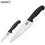 Samura Butcheri komplekt 2 k&ouml;&ouml;ginoa: l&otilde;ikamine 91 mm Chef's 200 mm AUS 8 Jaapani teras 58 HRC