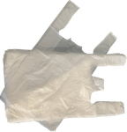 Kott k&auml;epidemetega, valge, HDPE, 250+(2x60)х470 mm, 500 tk