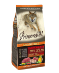 Primordial Grain Free Adult t&auml;iskasvanud koertele p&uuml;hvli ja makrelliga 12 kg