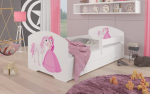 Lastevoodi Adrk Furniture Pepe Princess and horse, 70x140 cm, valge