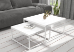 Diivanilaua komplekt Adrk Furniture Kama, valge