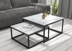 Diivanilaua komplekt Adrk Furniture Kama, hall/must
