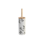 WC harja - DKD Home Decor - Metall ja Keraamika - Valge - Idamaine Disain - 10x10x38,5cm