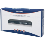 Switch Gigabit 16x 1000Mbps RJ45 PoE/PoE+ 220W Rack 19