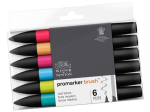 Alkoholi baasil markerite komplekt W&N Promarker Brush 2 otsaga 6tk mid tones