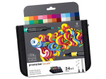 Alkoholi baasil markerite komplekt W&N Promarker Brush, 24tk Student Designer pinal
