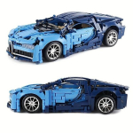 Konstruktor-auto Technic Bugatti Chiron, sinine, 1408-osaline