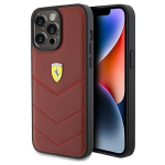 iPhone 15 Pro Max - punane Ferrari nahast &otilde;mblustega &uuml;mbris