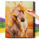 Teemantmosaiik 5D teemantmaal Oh kunst! Hobused, 40x50 cm