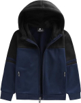 JACKETOWN kapuutsiga laste pullover, sini-must