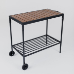 Grilllaud ratastel, pruun