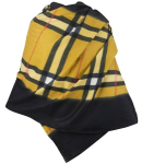 Naiste ruuduline sall burberry, kollane, unisize