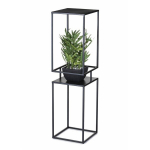 2-korruseline metallist gay alus, must, 87 cm