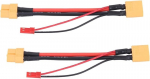 2 tk XT60 kaabli adapteri komplekt: 14 AWG mees- ja naispistik