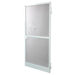 Fighting door mosquito net L100 cm x H220 cm - White aluminum