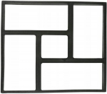 Vorm sillutise ladumiseks, betoon, sillutuskivid 39x39 cm