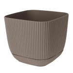 Lillepott taldrikuga, 19,5x19,5x13 cm