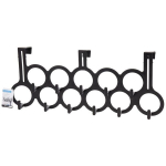 Ukse riidepuu, must, 48 cm