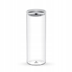 Metallkaanega klaaspurk, 2000 ml, WILMAX Stiklinis indelis su metaliniu dangteliu 2000 ml