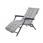 Aiamugavuse padjakaantega lamamispadi 165&times;50 cm &ndash; helehall, 10 cm paksune, pol&uuml;ester, h&uuml;poallergeenne
