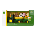 M&auml;ngutraktor haagiste ja loomadega Tomy John Deere