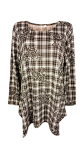 Tuunika naistele Kinga, pruun/valge, XXXL/XXXXL