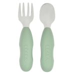 Roostevabast terasest s&ouml;&ouml;giriistade komplekt Beaba, 2tk, 10+ kuud, sage green